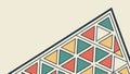 Dynamic Geometric Triangle Pattern Corner Design, vector design Generative AI Royalty Free Stock Photo