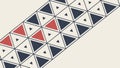 Dynamic Geometric Triangle Pattern Path Design, vector design Generative AI Royalty Free Stock Photo