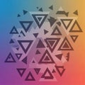 Dynamic Geometric Triangle Pattern Royalty Free Stock Photo