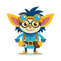 Dynamic Gizmo the Gadgeteer Character Design Royalty Free Stock Photo