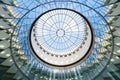 Dynamic Glass Dome Architecture with Central Skylight Royalty Free Stock Photo