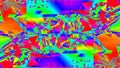 Dynamic glich video, bad tv signal of display, 3d render computer generated background