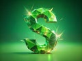 Dynamic Glitch Art Animation A 4K Polygonal S Loop Perfect for Green Screen Compositing and Long Exposure Effects