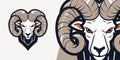 Dynamic Goat Logo: Powerful Illustration Vector Graphic for Sport and E-Sport Teams