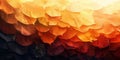 A dynamic gradient of ochre yellow and deep mahogany, representing the richness of fall.