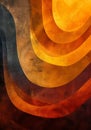 A dynamic gradient of ochre yellow and deep mahogany, representing the richness of fall.