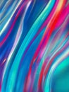 Dynamic Gradient Patterns A Visual Exploration of Abstract Blue, Red, Pink, and Green Wavy Lines Royalty Free Stock Photo