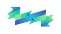 Dynamic Gradient Ribbon: Flowing Abstract Banner Design, vector design Generative AI Royalty Free Stock Photo