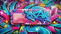 Urban Graffiti Tag Customizable Nickname or Identifier for Branding and Design Royalty Free Stock Photo