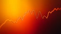 Dynamic graph with one decreasing line and another increasing line in shades of orange.