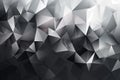 Dynamic grayscale gradient with sharp geometric shapes