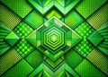 Dynamic Green Background Design with Retro Comic Book Patterns and Futuristic Visuals A Graphic Designers Dream Royalty Free Stock Photo