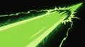 Dynamic Green Energy Beam Abstract Comic Book Style Motion Graphic Background Royalty Free Stock Photo