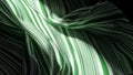 Dynamic Green and White Wavy Stripes Abstract Background Royalty Free Stock Photo