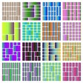 Colorful gradient abstract shapes pattern mosaic grid background design art Royalty Free Stock Photo