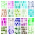 Abstract digital mosaic pattern background with colorful rounded rectangles Royalty Free Stock Photo