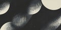 Dynamic grunge halftone texture with large dots on a dark background for graphic design Royalty Free Stock Photo