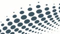 Dynamic halftone pattern vector: abstract gradient of dots creating depth and modern texture, vector design Generative AI Royalty Free Stock Photo