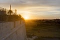 Dynamic HDR sunset at Mdina, Malta Royalty Free Stock Photo