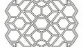 Dynamic Hexagonal Geometric Lattice Pattern, vector design Generative AI Royalty Free Stock Photo