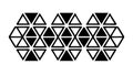 Dynamic Hexagonal Geometric Pattern Design, vector design Generative AI Royalty Free Stock Photo