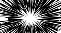 Explosive Radial Burst Background - Black and White Speed Lines Royalty Free Stock Photo