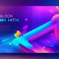 dynamic high tech header for illustration presentations