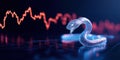 dynamic holographic snake representing economic trends and data analysis in the year of snake
