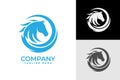 Dynamic Horse Head Circle Logo Design Concepts Royalty Free Stock Photo
