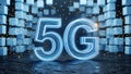 5G Revolution: Illuminating the Future of Digital Connectivity Royalty Free Stock Photo