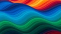 Colorful Abstract Wave Pattern with Vibrant. Royalty Free Stock Photo