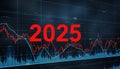 2025 Financial Forecast: Stock Market Trends and Future Projections Royalty Free Stock Photo