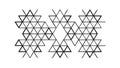 Dynamic Intersecting Triangle Grid, Abstract Monochrome Pattern, vector design Generative AI Royalty Free Stock Photo