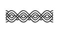 Dynamic Intersecting Wavy Line Pattern Design, vector design Generative AI Royalty Free Stock Photo