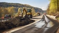 The Dynamic Involvement of a Backhoe in Road Reconstruction. Generative AI