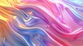Dynamic iridescent gradient with flowing abstract patterns creating a captivating visual experience Royalty Free Stock Photo