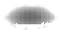 Dynamic Irregular Halftone Dot Pattern Abstract Element, vector design Generative AI Royalty Free Stock Photo