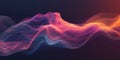 Dynamic Isometric View of Vibrant 3D Data Streams Representing Technology and Innovation