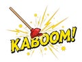 Dynamic kaboom moment Royalty Free Stock Photo
