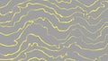 Dynamic languid inkscape yellow abstract lines on gray background, Ultimate Gray and Illuminating Yellow, Vector abstract