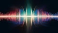 Dynamic layers of sound waves in vibrant spectrum