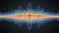 Dynamic layers of sound waves in vibrant spectrum