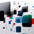 Dynamic Layout of Overlapping Rectangles and Squares in Multi-Color Shades Royalty Free Stock Photo