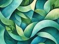 Dynamic leaf composition with layered gradients