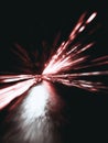 Dynamic Light Rays Creating an Abstract Motion Effect with Red and White Colors on a Dark Background Royalty Free Stock Photo