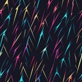 A dynamic lightning bolt line pattern, with sharp, jagged lines in electric colors flashing across a