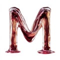 Dynamic Liquid Letter M Graphic Design Royalty Free Stock Photo
