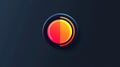 Loading progress bar icon featuring vibrant color transitions and a sleek design