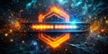 Dynamic Loading Scale Animation A Double Exposure Abstract of Futuristic Technology