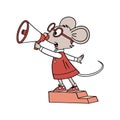 Dynamic Margie the Motivational Mouse Character Royalty Free Stock Photo